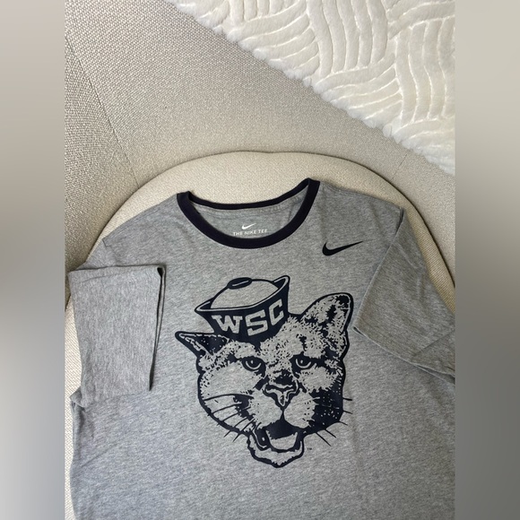 WSU | Nike | Retro Gray Tee with WSC Cat Design - Picture 2 of 5